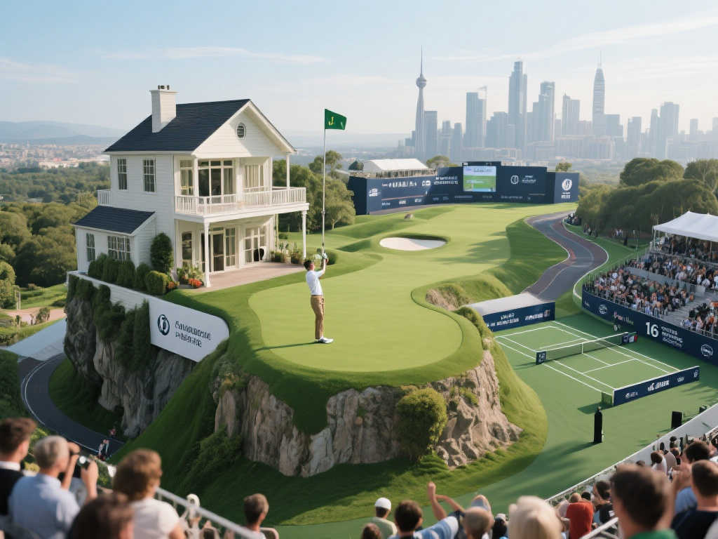 2025DP世界巡回赛：16号洞独辟蹊径，别墅屋顶变身开球台